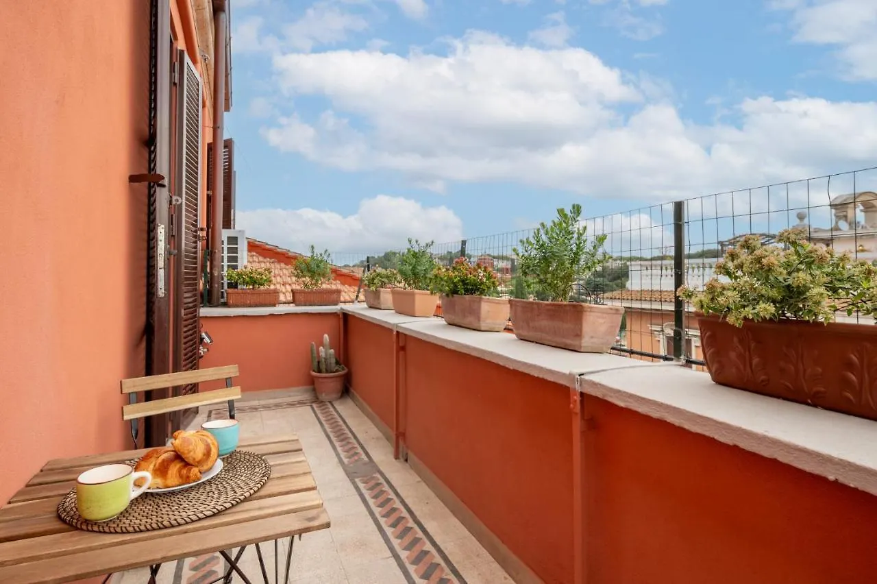 Top View Luxury Apartment Piazza Del Popolo Rome Italy